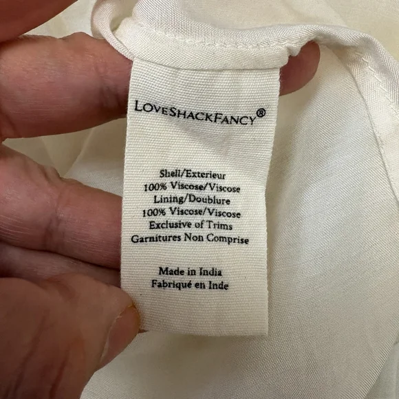 LoveShackFancy Ellitia Maxi Dress Victorian Lace Button Front Ivory NWT Size 4 - Picture 13 of 15